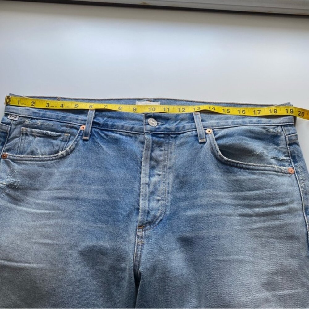 Citizens Of Humanity Emerson Slim Boyfriend Woman 32 Blue Sky Distressed Coastal - Picture 13 of 16